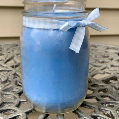 Yellow + Blue = Green soy candles-c..