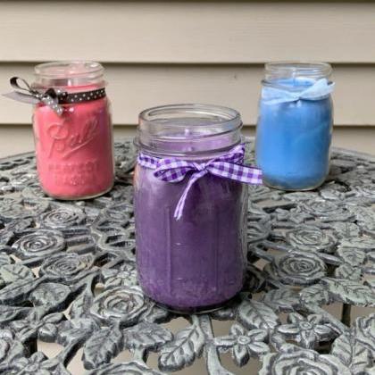 Set Of 3 Pint Sized Soy Candles-candles With..