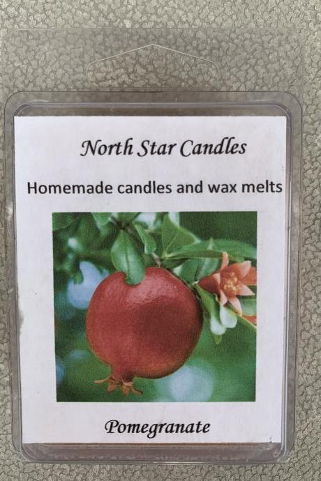 Pomegranate Soy Wax Melts-scented wax melts-fall scents-autumn-gifts for her-wedding favors-home-spa scents