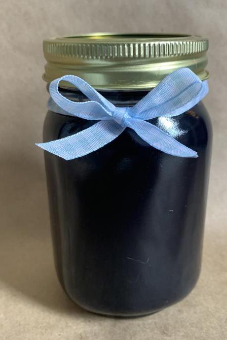 Black Mulberry pint sized candle-soy candles-black candles-berry candles-scented candles-mason jar candles-rustic candles-home decor-wedding